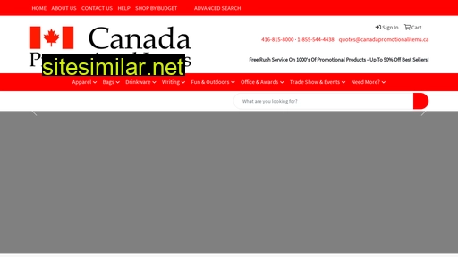 canadapromotionalitems.ca alternative sites