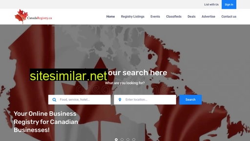 Canadaregistry similar sites