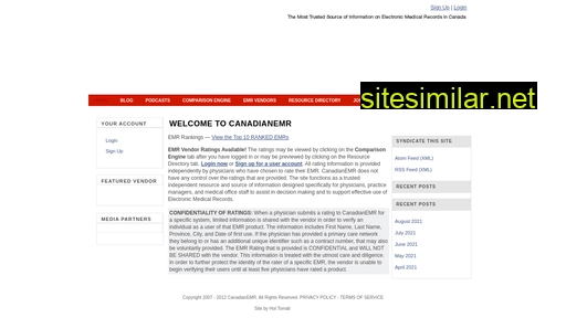 canadianemr.ca alternative sites