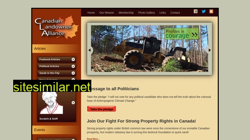 canadianlandowneralliance.ca alternative sites
