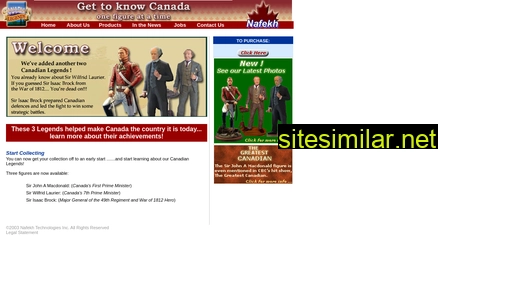 canadianlegends.ca alternative sites