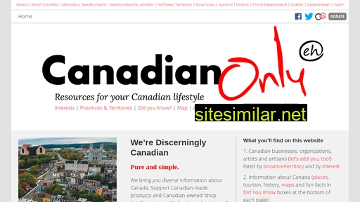 canadianonly.ca alternative sites