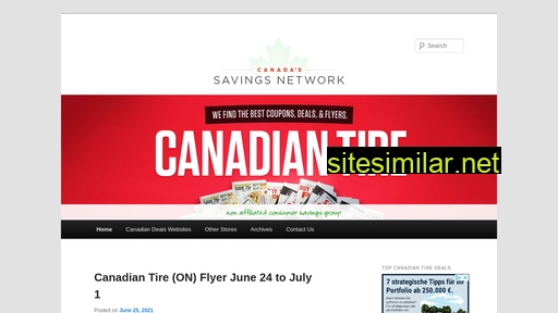 canadiantireflyers.ca alternative sites