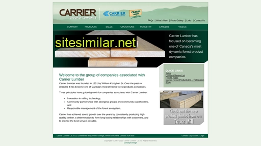 carrierlumber.ca alternative sites