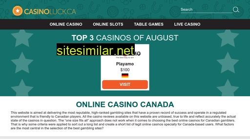 casinoluck.ca alternative sites
