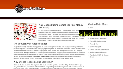 casinos-mobile.ca alternative sites