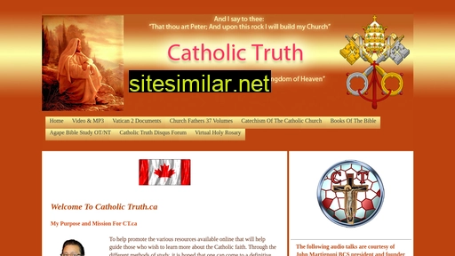 catholictruth.ca alternative sites
