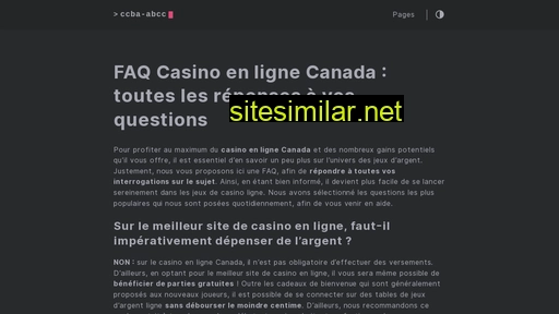 ccba-abcc.ca alternative sites