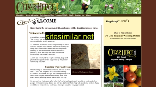 cedarhedgefarm.ca alternative sites