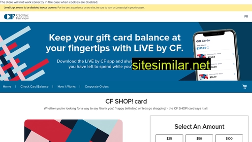 cfshopcard.ca alternative sites