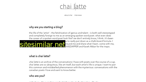 chailatte.ca alternative sites