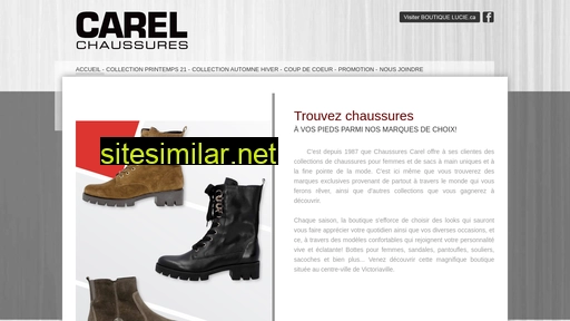 chaussurescarel.ca alternative sites