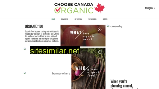 choosecanadaorganic.ca alternative sites