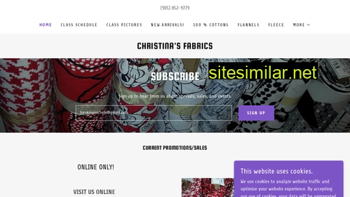 christinasfabrics.ca alternative sites