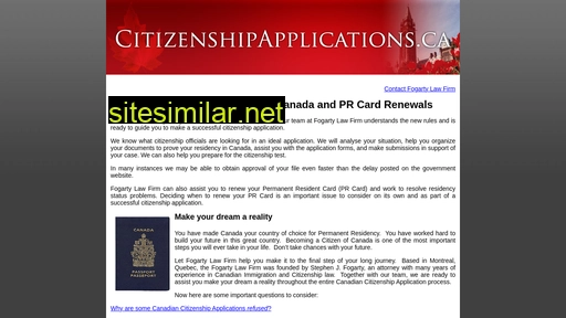 citizenshipapplications.ca alternative sites