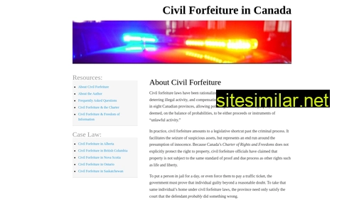 civilforfeiture.ca alternative sites