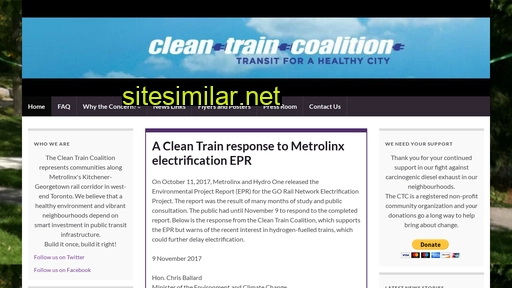 cleantrain.ca alternative sites