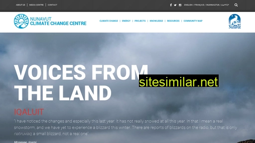 climatechangenunavut.ca alternative sites