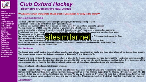 cluboxfordhockey.ca alternative sites