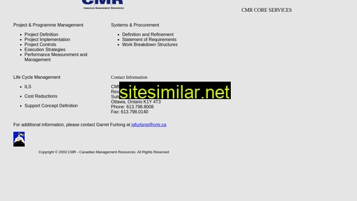cmr.ca alternative sites