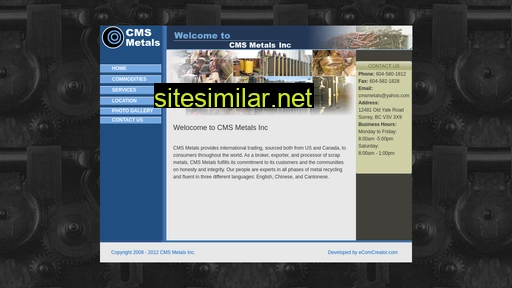 cmsmetals.ca alternative sites