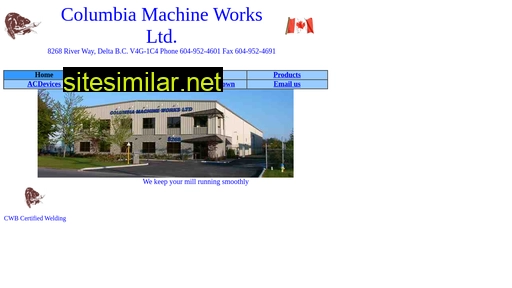 columbiamachineworks.ca alternative sites