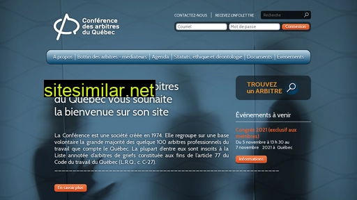conference-des-arbitres.qc.ca alternative sites