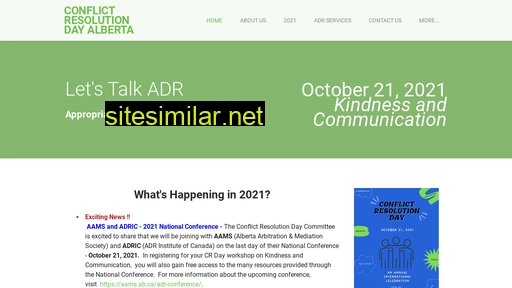 conflictresolutionday.ca alternative sites