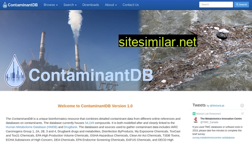 contaminantdb.ca alternative sites
