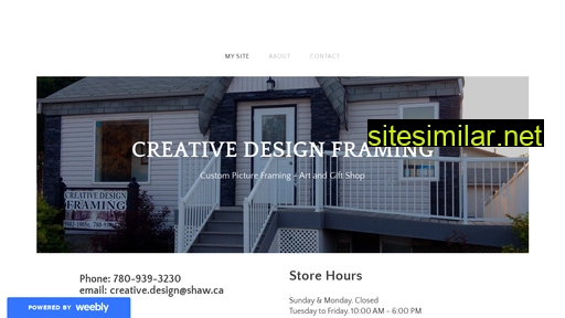 creativedesignframing.ca alternative sites