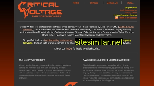 criticalvoltage.ca alternative sites