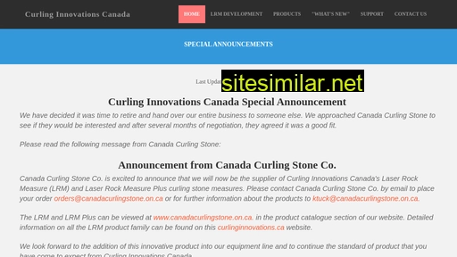 curlinginnovations.ca alternative sites