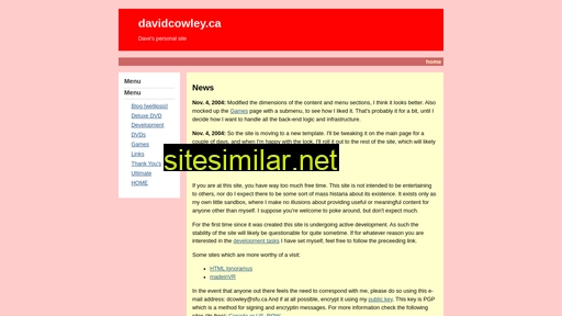 davidcowley.ca alternative sites