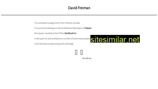 davidfreiman.ca alternative sites