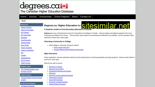 degrees.ca alternative sites