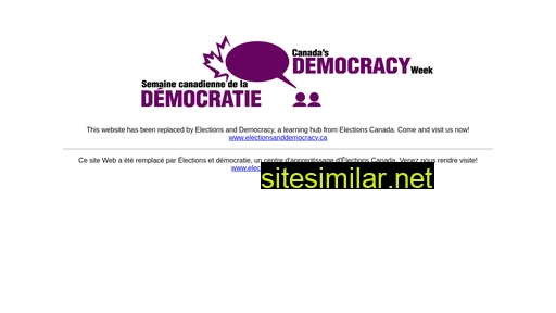 democracy-democratie.ca alternative sites