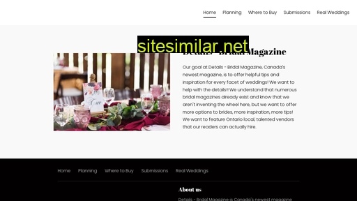 Details-bridalmagazine similar sites