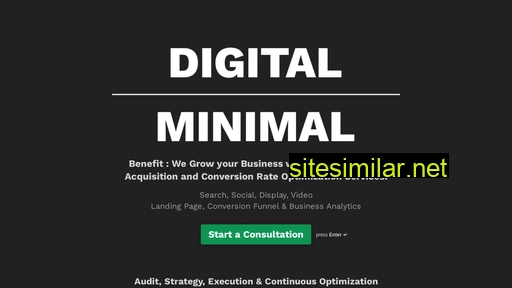 digitalminimal.ca alternative sites