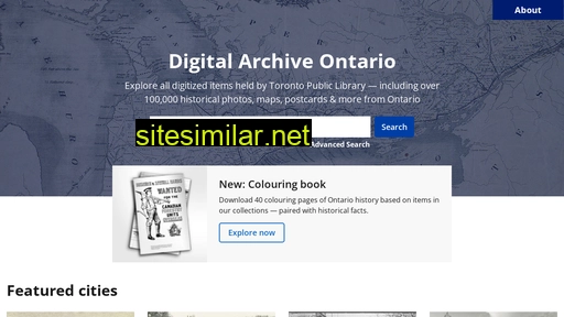 digitalarchiveontario.ca alternative sites