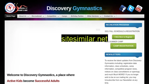 discoverygymnastics.ca alternative sites