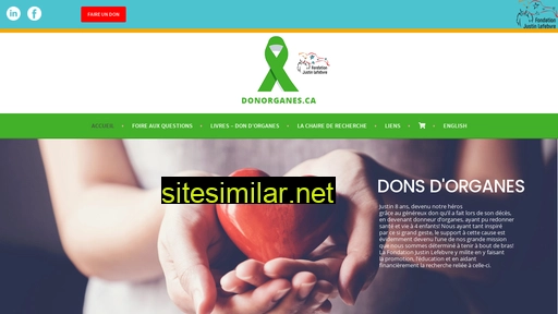 donorganes.ca alternative sites