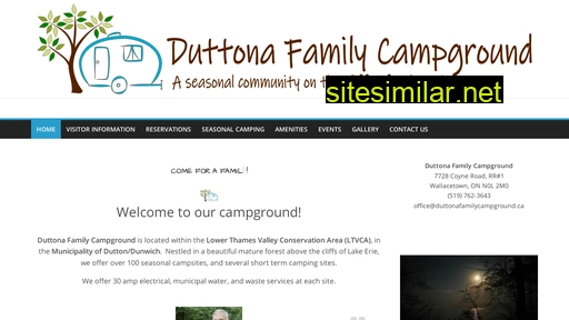 duttonafamilycampground.ca alternative sites