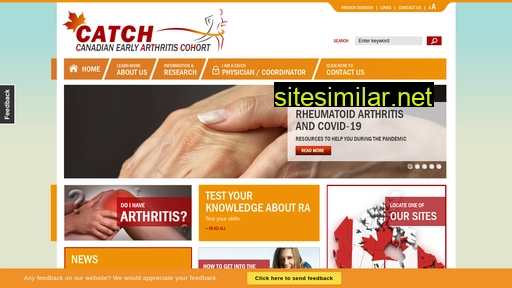 earlyarthritis.ca alternative sites