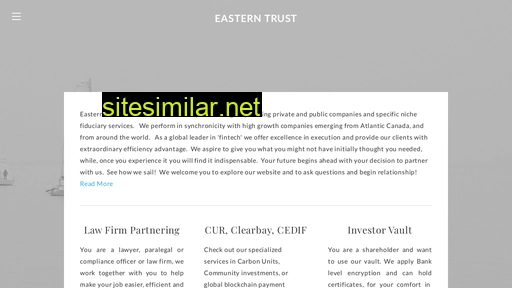 easterntrust.ca alternative sites