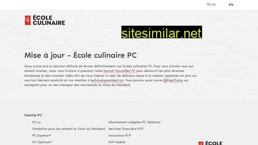 ecoleculinairepc.ca alternative sites