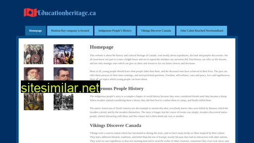educationheritage.ca alternative sites