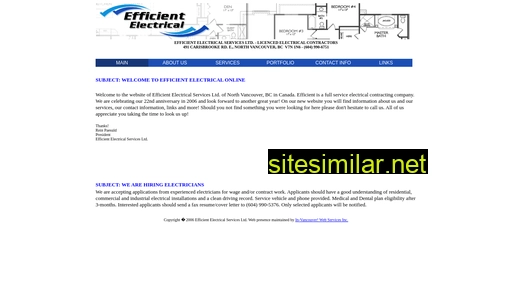 efficientelectrical.ca alternative sites