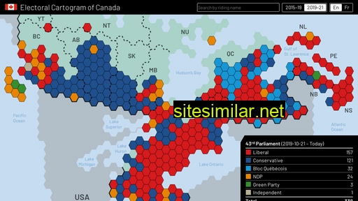 electoralcartogram.ca alternative sites