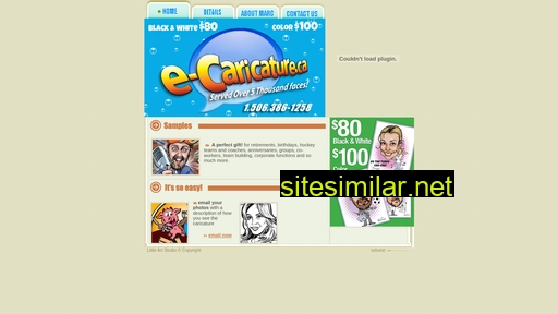 E-caricature similar sites