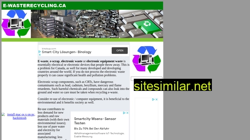 e-wasterecycling.ca alternative sites